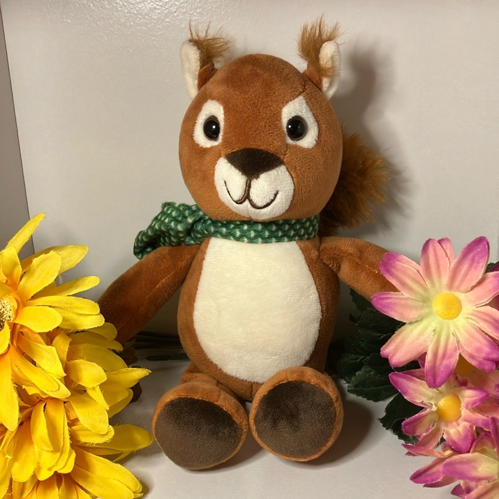 Kinder RED SQUIRREL stuffed animal NEW